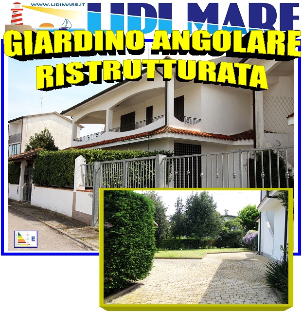RISTRUTTURATA CON GRANDE GIARDINO ANGOLARE LIDO NAZIONI