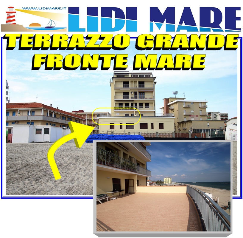 TERRAZZO GRANDE FRONTE MARE LIDO POMPOSA