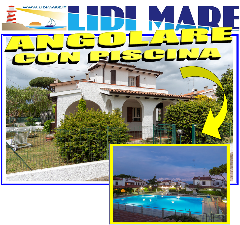 VILLA ANGOLARE SUL MARE CON PISCINA LIDO NAZIONI