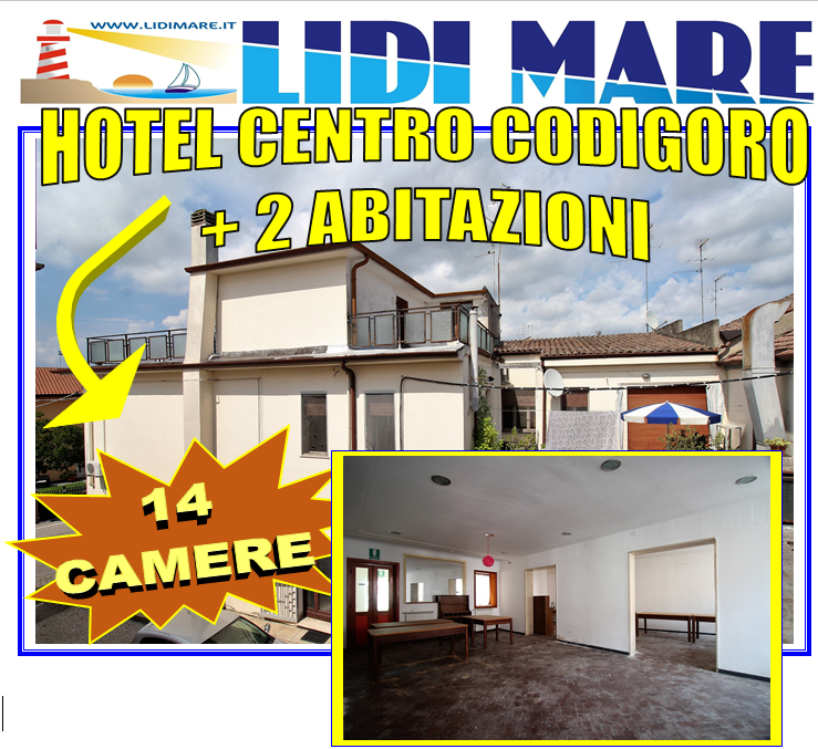 HOTEL IN CENTRO PAESE CODIGORO E DUE ABITAZIONI