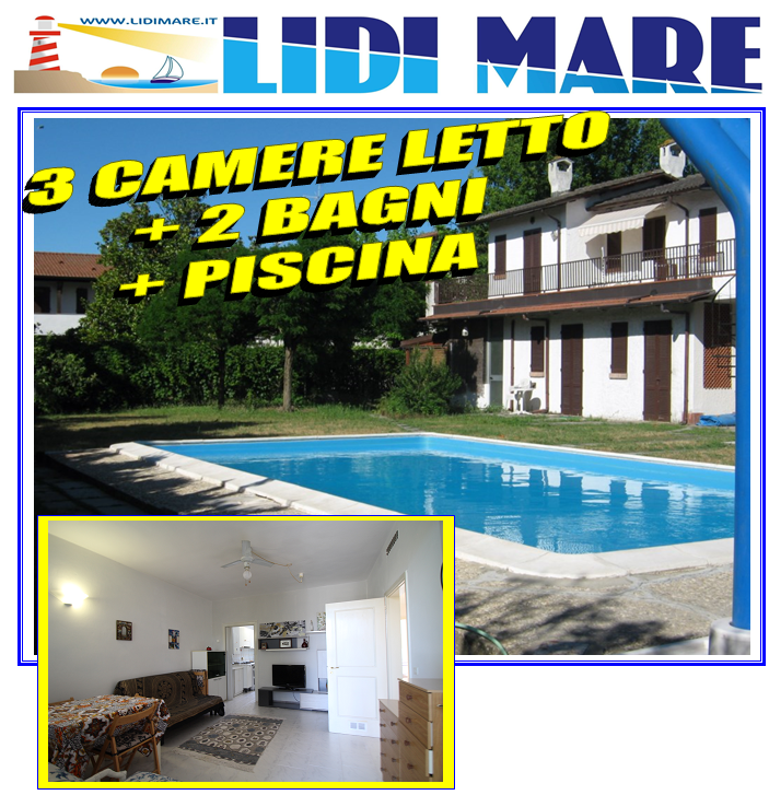VILLA ANGOLARE CON TRE CAMERE LETTO LIDO NAZIONI